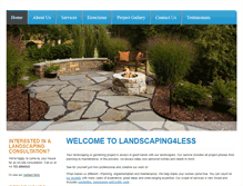 Tablet Screenshot of landscaping4less.net